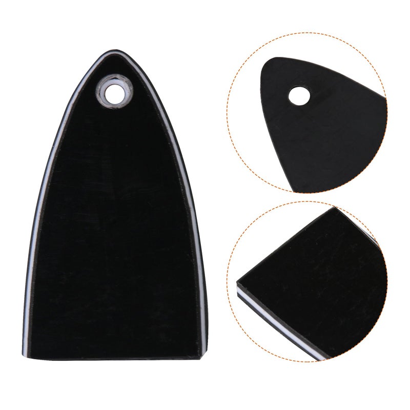 Lovermusic Black 3Ply Plastic HA-1003 Guitar Truss Rod Cover Plate Replacement for Electric Guitar - Image 3